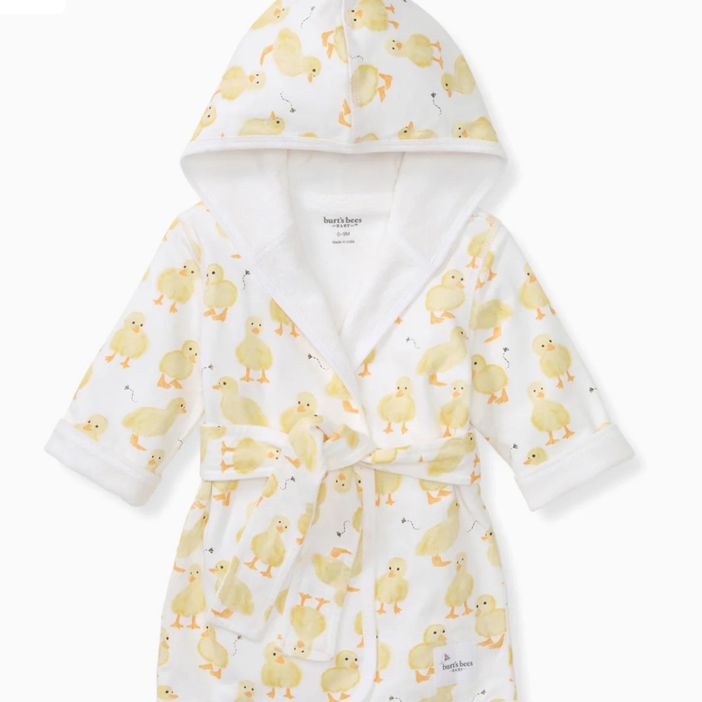Burt's Bees Organic Cotton Knit Terry Robe